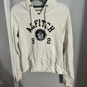 Abercrombie & Fitch Large White Hoodie 2000s